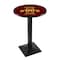 Holland Bar Stool Co 36" Blk Wrinkle Iowa State Pub Table L217B3628IowaSt - alternate 1